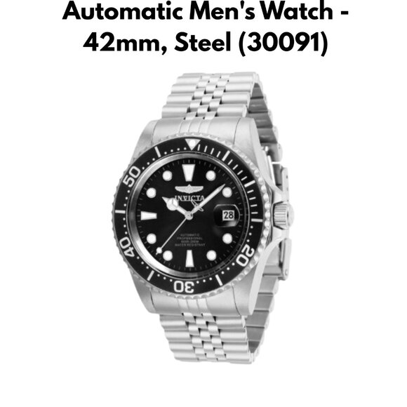 New Invicta Pro Diver Automatic Men's Watch - 42mm, Steel (30091) $350 - Picture 4 of 4